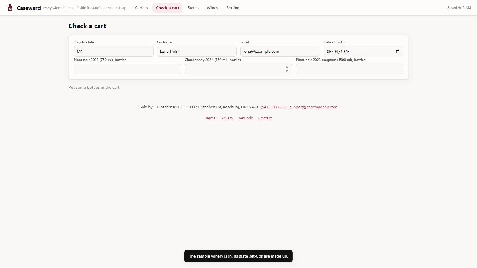 Caseward - screen 2