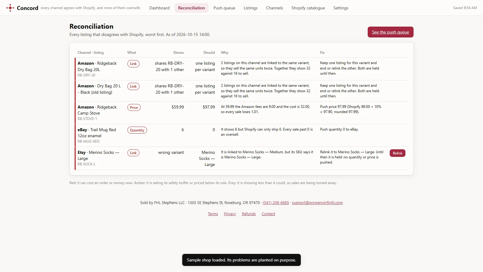 Concord - screen 2