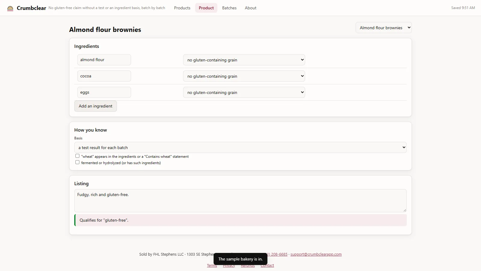 Crumbclear - screen 2