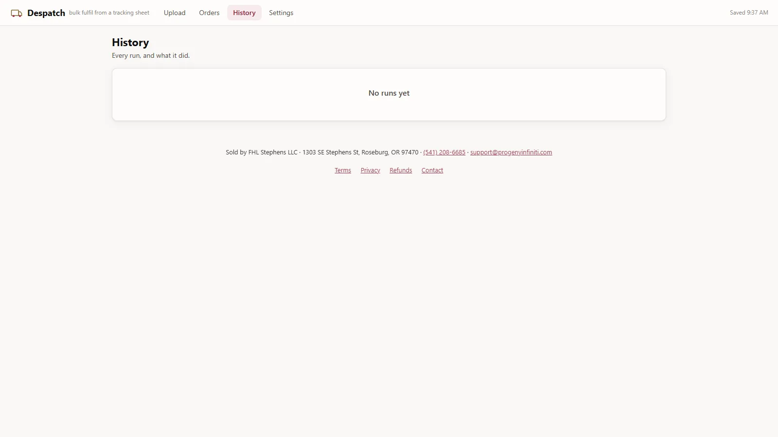 Despatch - screen 3