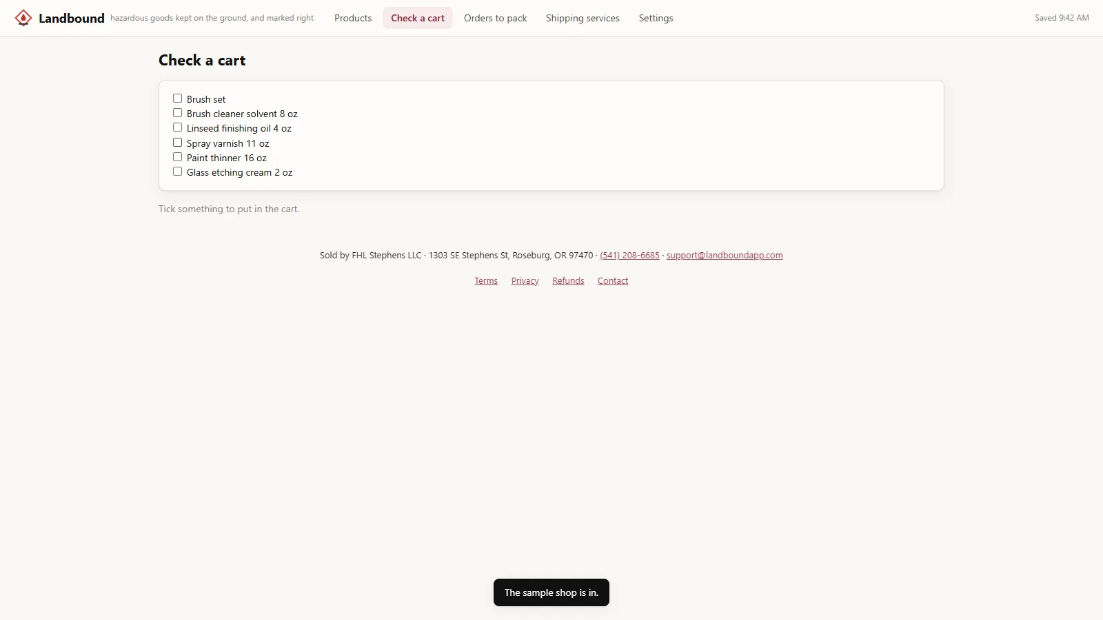 Landbound - screen 2