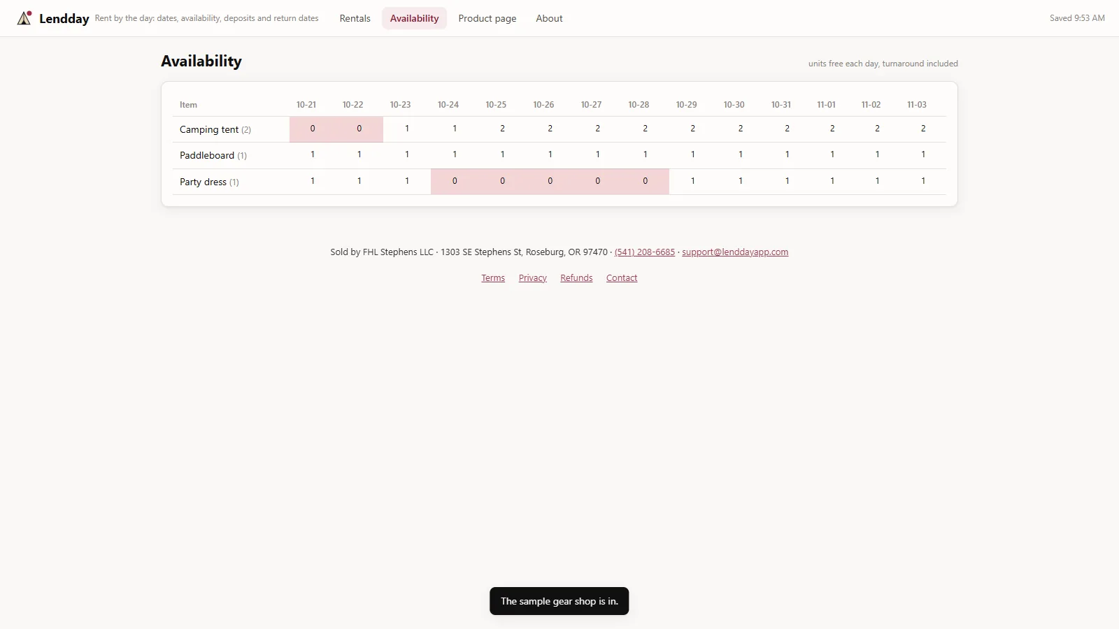 Lendday - screen 2