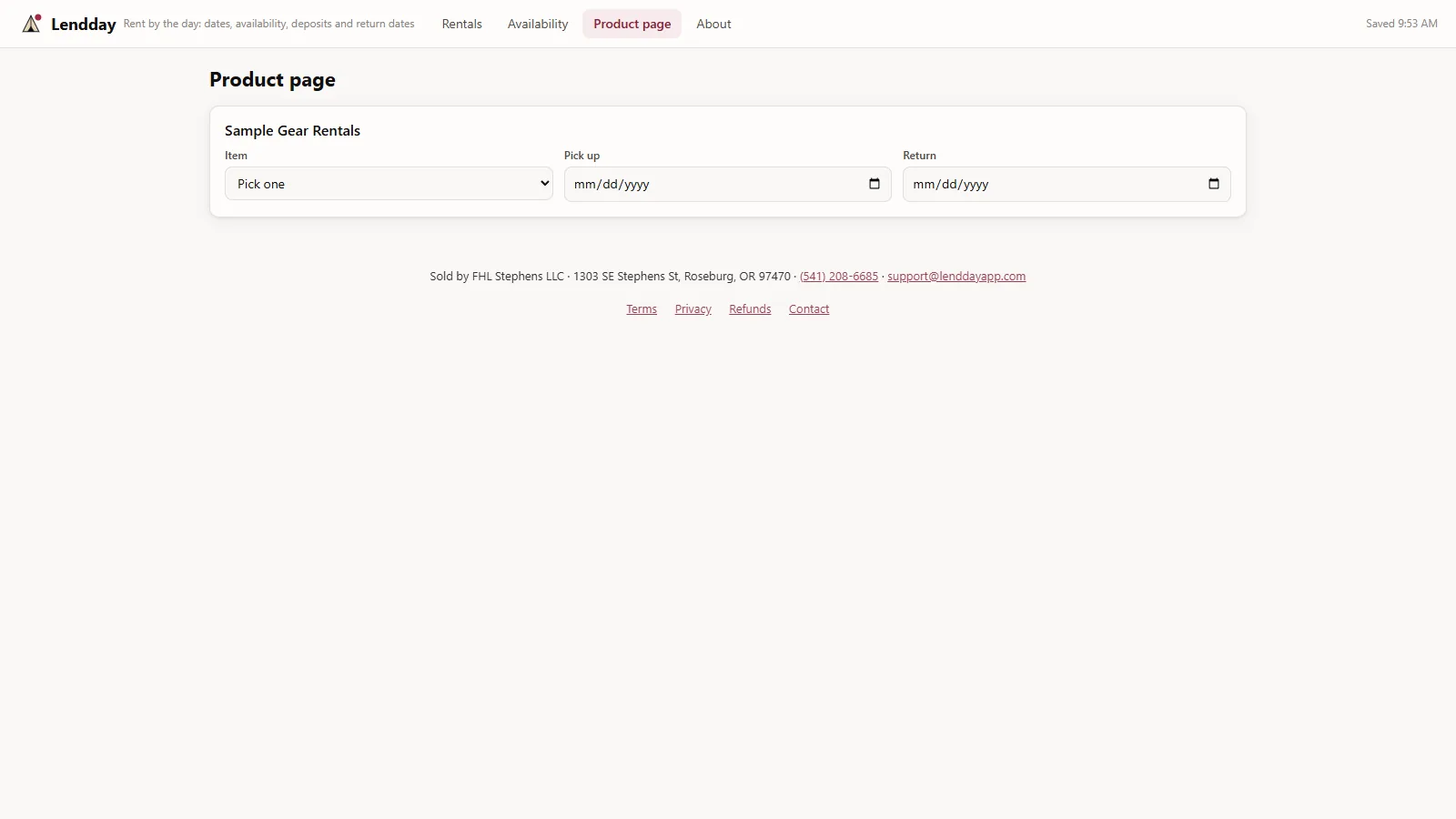 Lendday - screen 3