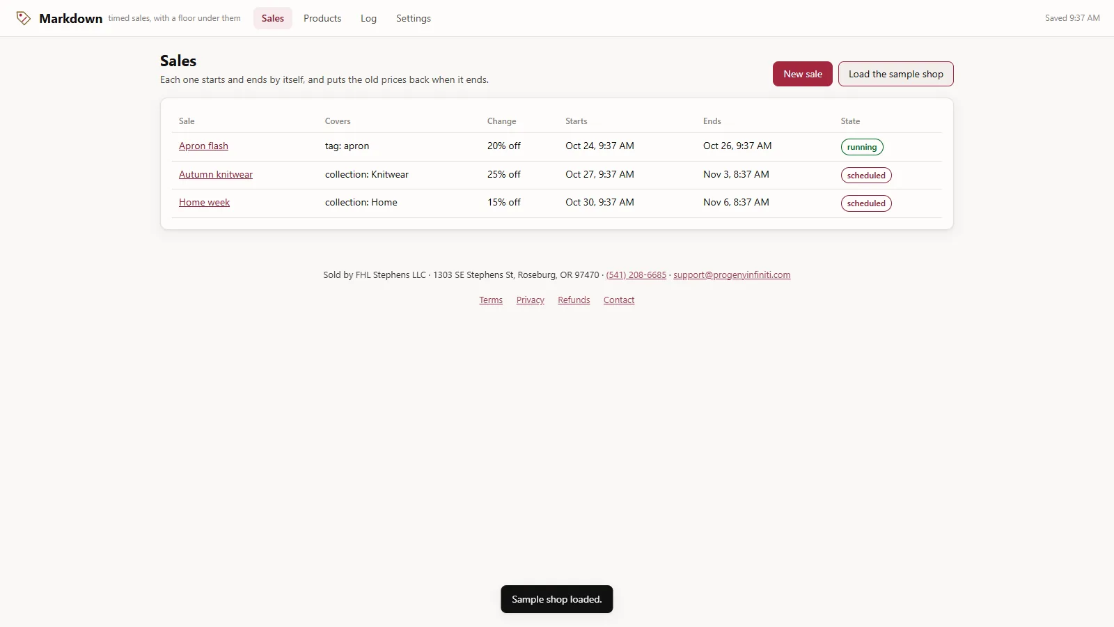 Markdown - screen 2