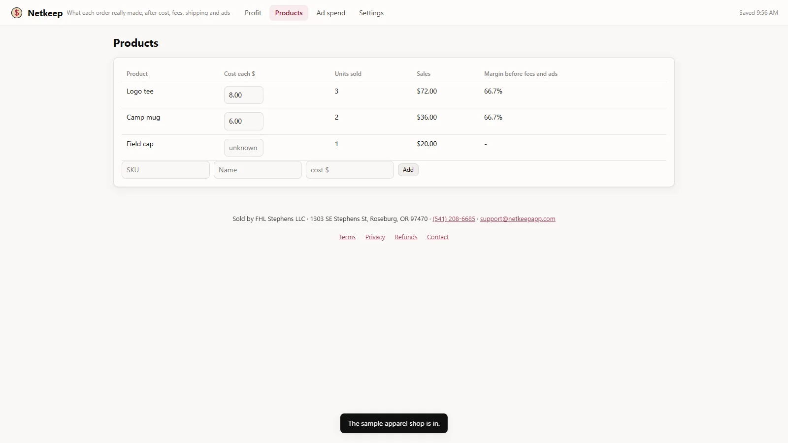 Netkeep - screen 2