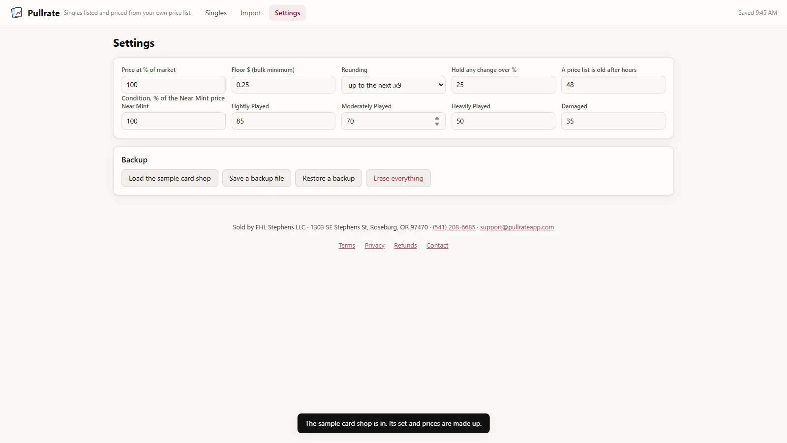 Pullrate - screen 3