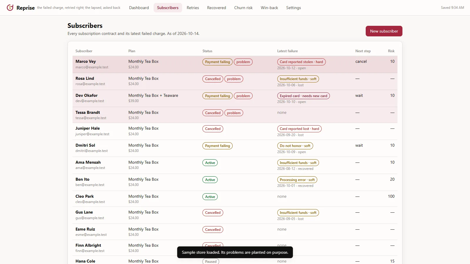Reprise - screen 2