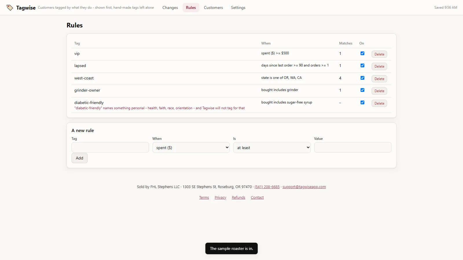 Tagwise - screen 2