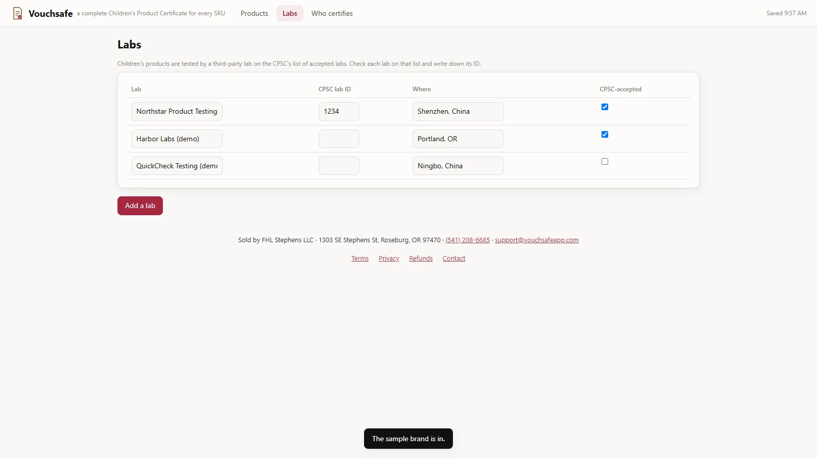 Vouchsafe - screen 2